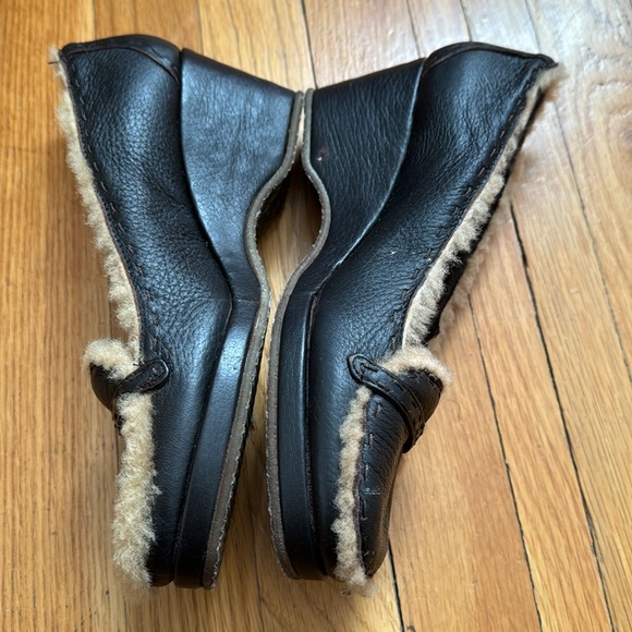 Women’s Warren Edwards size 7 1/2 NEW dark brown suede wider ballet - Picture 3 of 7